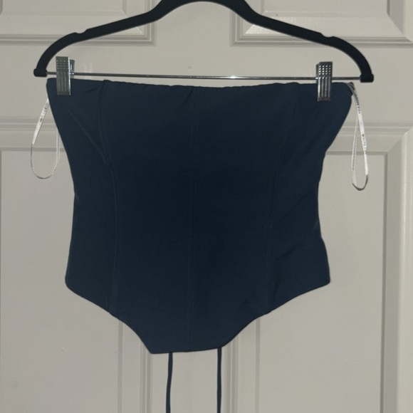 White Fox Boutique Let It Go Strapless Bustier Petrol - Picture 3 of 7